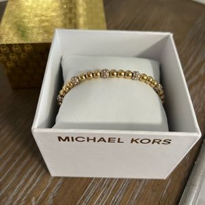 MK gold bead bracelet